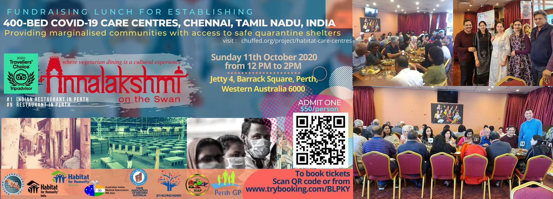 Fundraising Lunch for establishing 400- Bed COVID-19 Care Centres, Chennai, Tamil Nadu, India